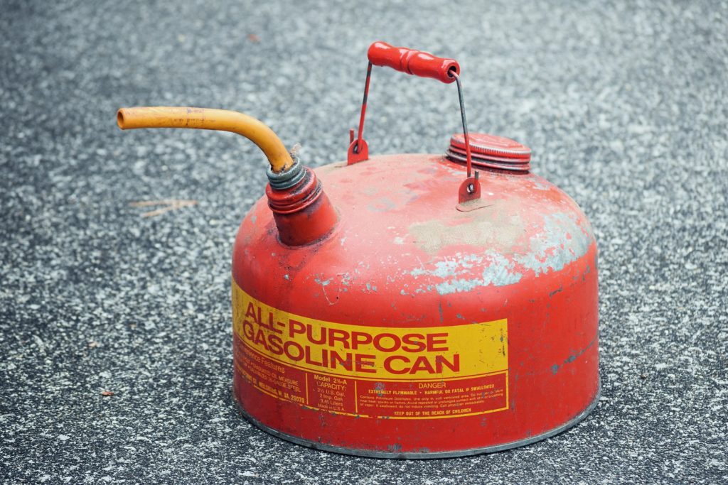 red gas can