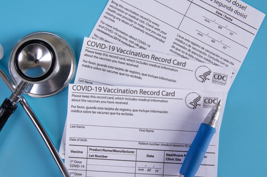 COVID-19 vaccination cards