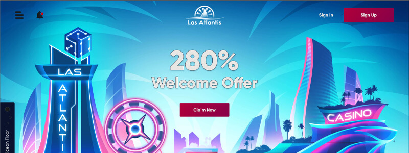 Best Overall Real Money Casino Las Atlantis Casino Screenshot