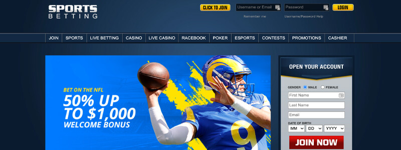 Sportsbetting.ag Screenshot