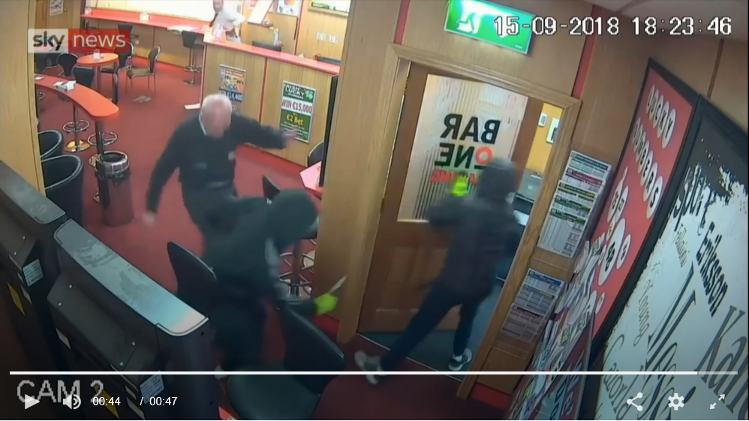 Octogenarian Literally Kicks Ass Fighting Robbers at Irish Bookmaker Shop 1 Irish bookmaker robbery 1