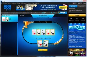 888 pickem8 winning hand