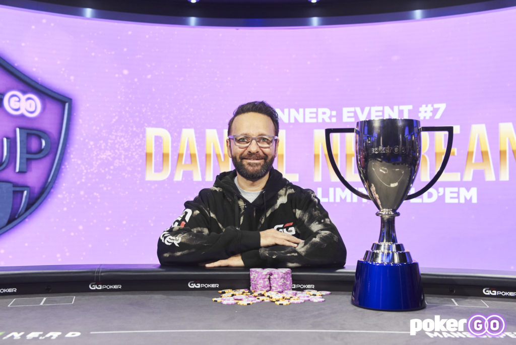 Daniel Negreanu Captures First Title Since 2013, Winning PokerGO Cup Event #7: $50,000 No-Limit Hold’em 1 PokerGO Cup Event 7 Champion Daniel Negreanu
