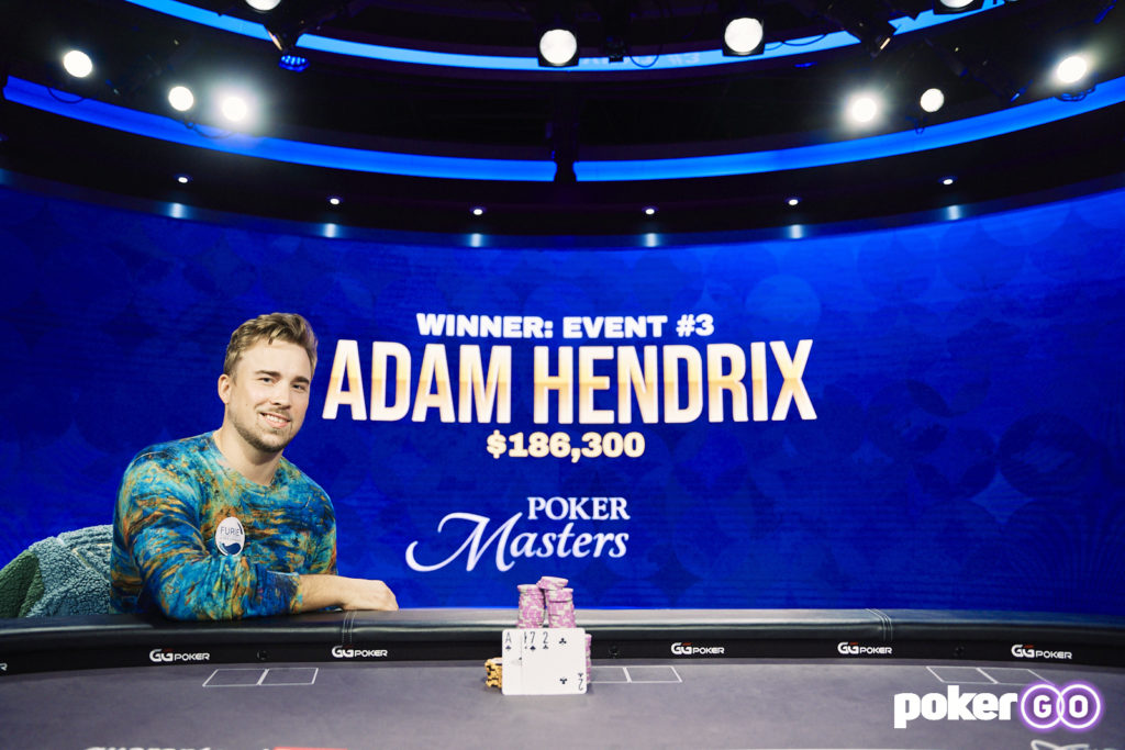 Adam Hendrix Reigns Supreme in PLO at 2021 Poker Masters 1 Poker Masters Event 3 Champion Adam Hendrix Alternate