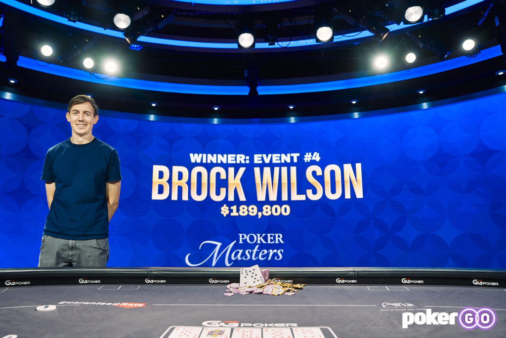 Brock Wilson Earns Event #4 Title, Takes Overall Lead at 2021 Poker Masters 1 Poker Masters Event 4 Champion Brock Wilson