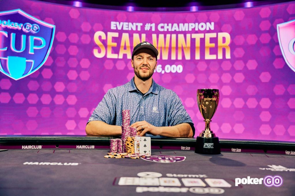 2023 PokerGO Cup Series Underway, Sean Winter Books Win in Event #1 1 SeanWinter2
