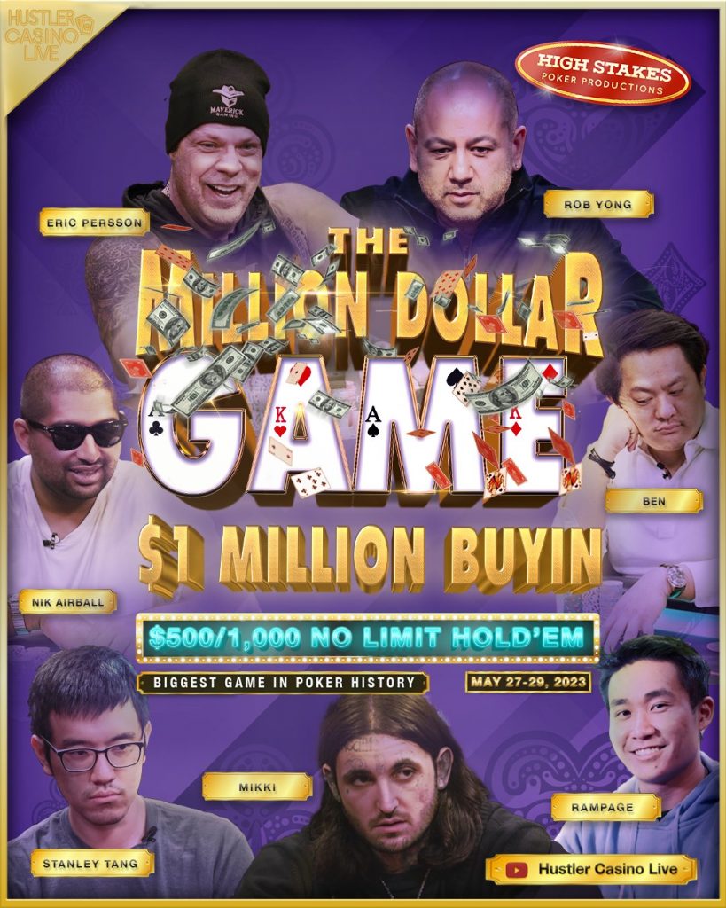 Million Dollar Buy-In Cash Game Set for Hustler Casino Live 1 MillionDollarGame