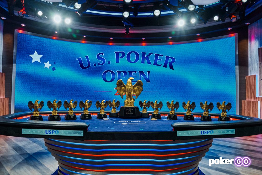 Five Players in Contention for Golden Eagle Trophy as Last 2023 U.S. Poker Open Event Heads to Final Day 1 PokerGO USPO 2023 Trophy PokerGO USPO 2023 EnriqueM EM11520
