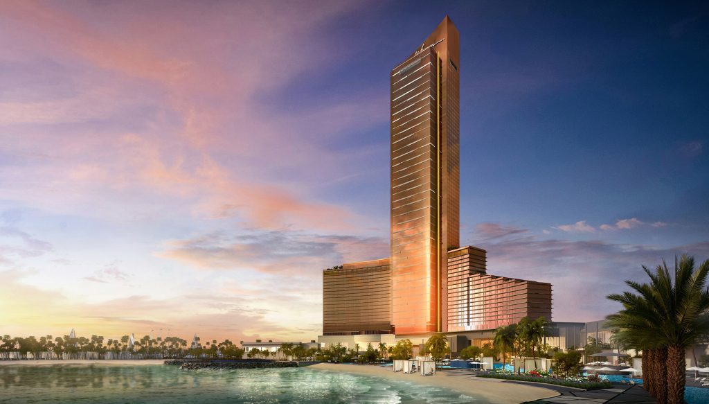 Wynn Resorts Unveils Plans for Casino in United Arab Emirates 1 Wynn Al Marjan Island Exterior view from beach