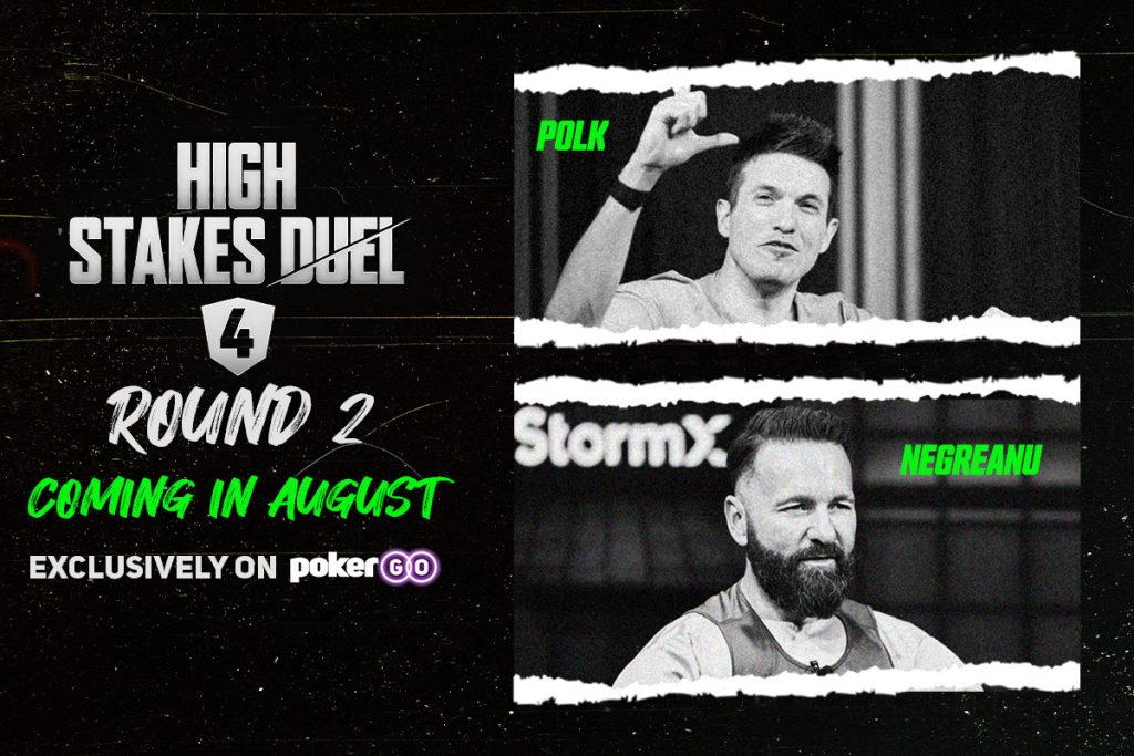 Daniel Negreanu to Face Doug Polk in $100,000 Buy-in Round 2 of High Stakes Duel 4 1 pokergo high stakes duel 4 round 2 negreanu polk 1200x800 1