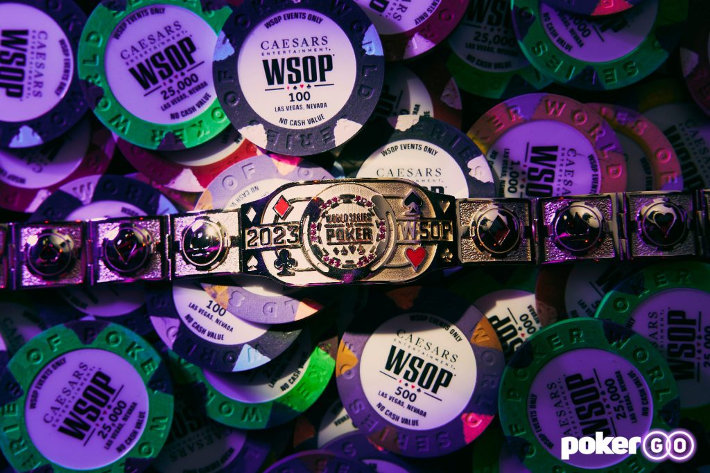 Ian Matakis Wins 2023 World Series of Poker Player of the Year 1 2023 WSOP bracelet and chips
