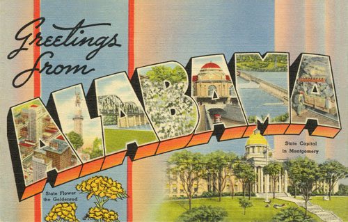 Alabama postcard