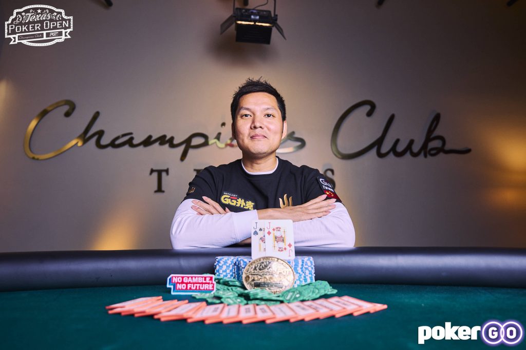 Texas Poker Open Main Event Winner Ren Lin1