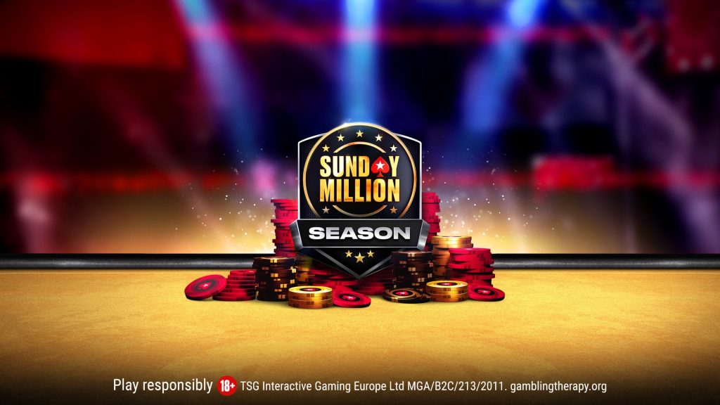 PokerStars Celebrates Sunday Million 19th Anniversary With “Sunday Million Season” 1 Sunday Million Season 2025 graphic
