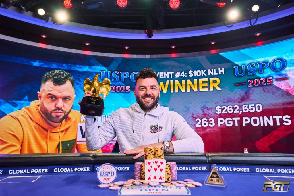 Matthew Wantman Takes Lead of 2025 U.S. Poker Open at Half Pole 1 MatthewWantman2025PGT